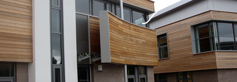 Деревянный фасад из планкена фото